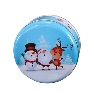 round metal gift box